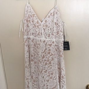 LULUS White Lace Dress